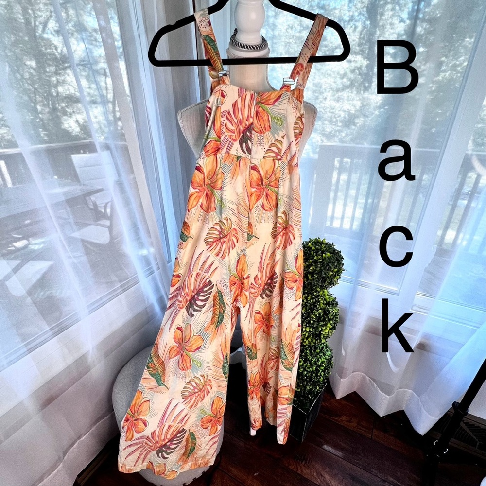 Shore Lima Jumpsuit Tropical and Beige Size Small - Picture 5 of 17